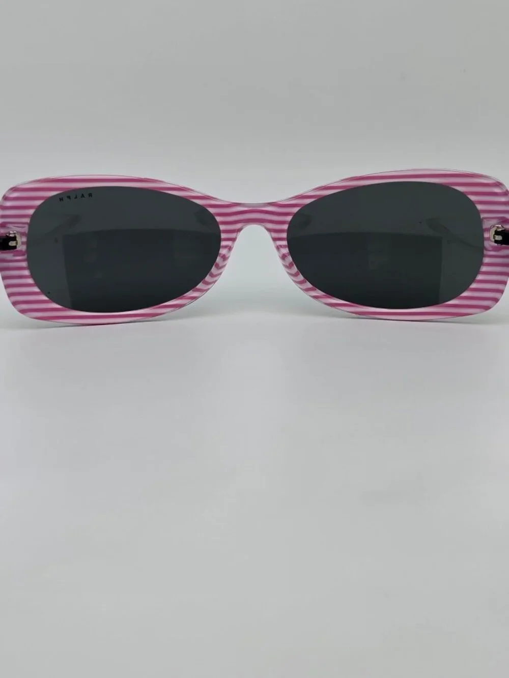 Ralph Lauren RA5158 1092/87 Black on Pink Frame Grey Lens Cat Eye Sunglasses